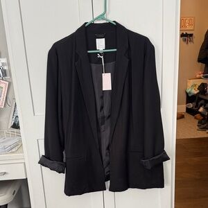 LC Lauren Conrad Classic Black Blazer